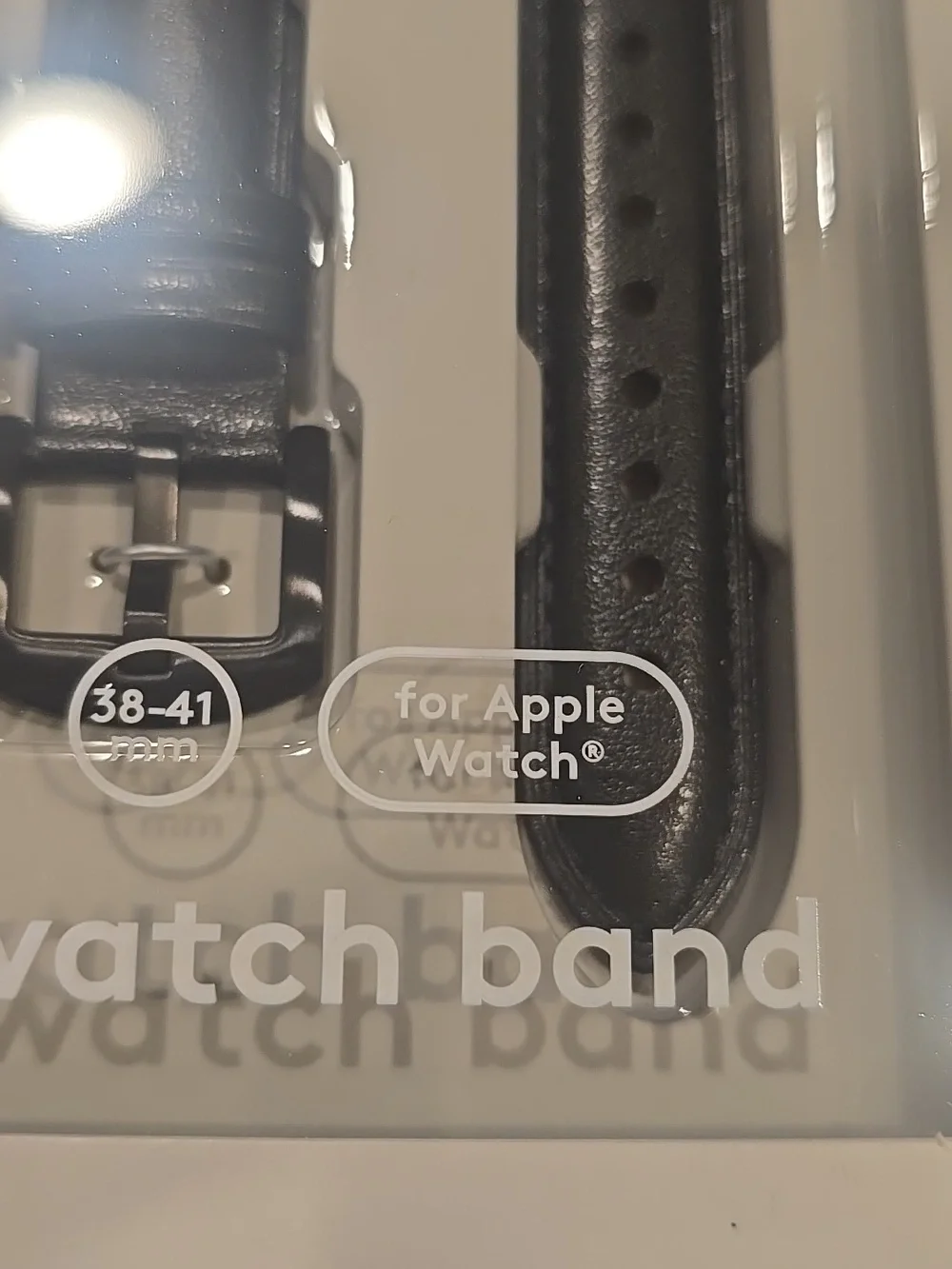 ❤️10/$20 New heyday Black Faux Leather Apple Watch Band (38-41mm)